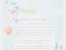 Tablet Screenshot of myyrs.com